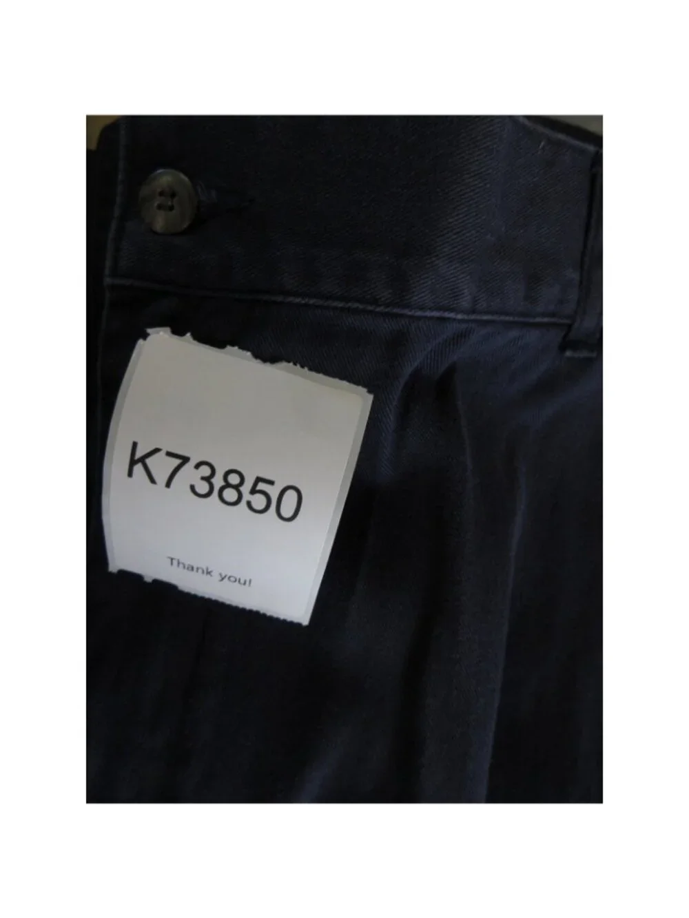 VINTAGE Polo Ralph Lauren Pants 40X34 Navy Cargo Relaxed Chino Utility